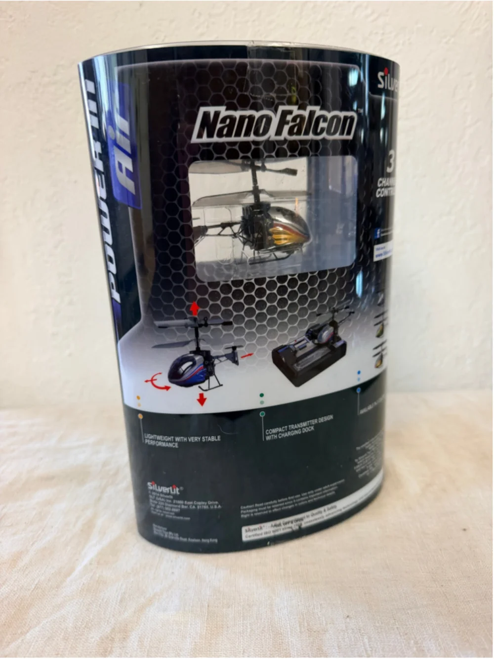 2014 Silverlit Nano Falcon RC Helicopter Guinness World Record 3 Channel C 84665